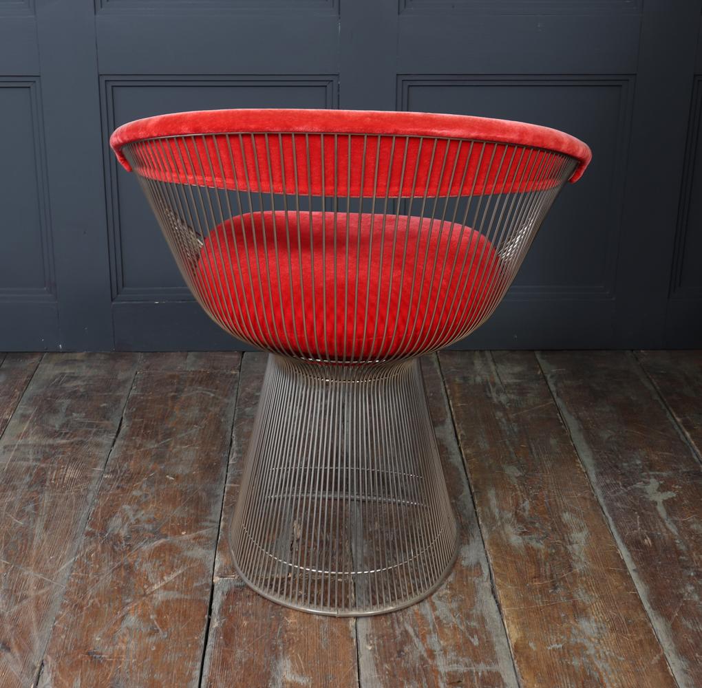 Set di quattro poltrone da pranzo Warren Platner per Knoll, anni '60 in vendita 10