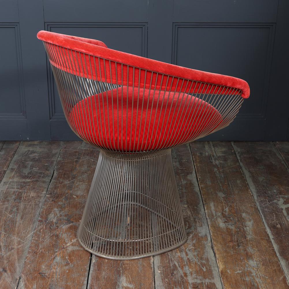 Set di quattro poltrone da pranzo Warren Platner per Knoll, anni '60 in vendita 11