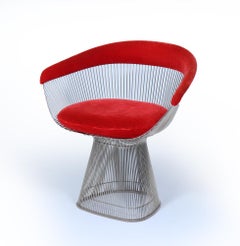 Set di quattro poltrone da pranzo Warren Platner per Knoll, anni '60