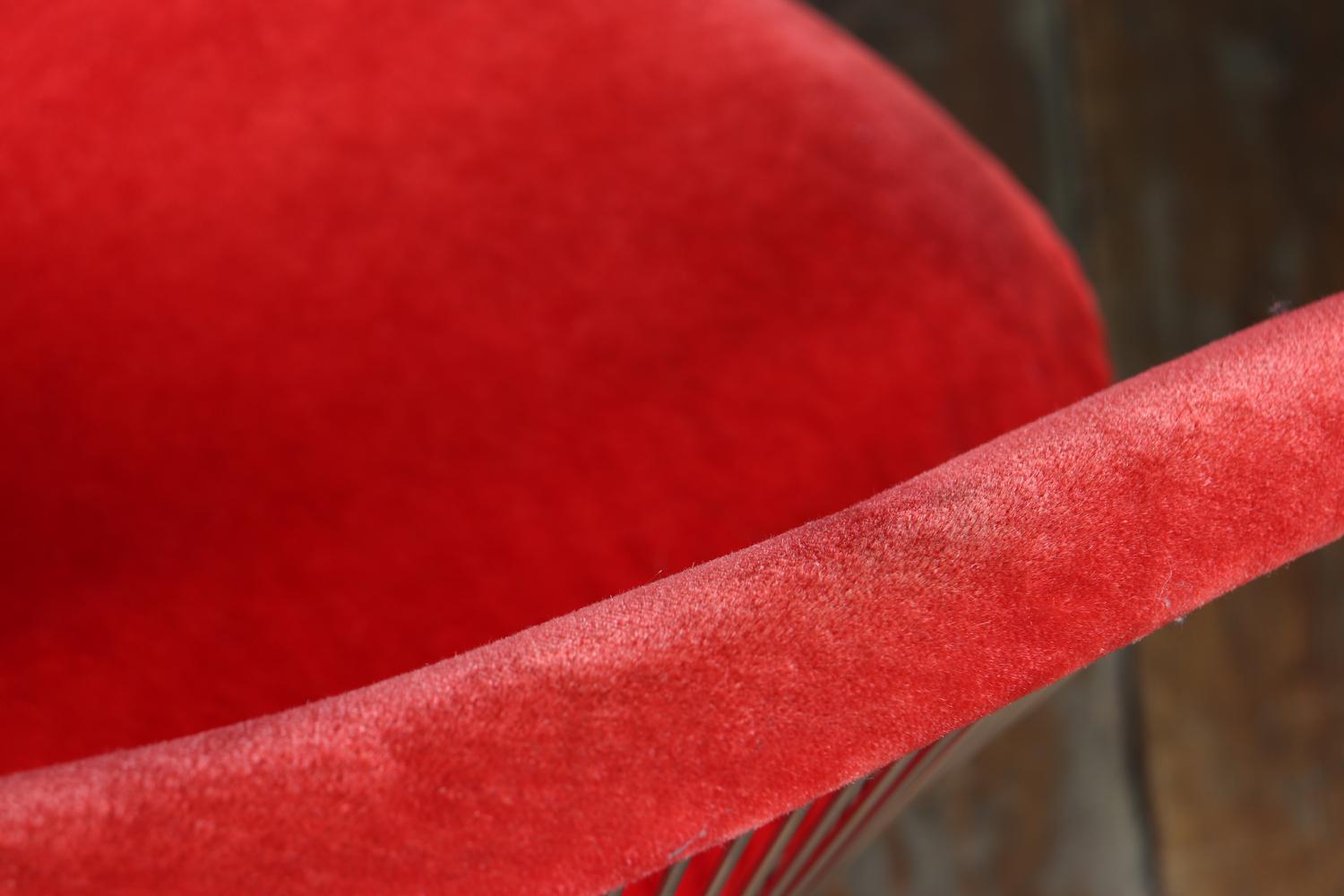 Set di quattro poltrone da pranzo Warren Platner per Knoll, anni '60 in vendita 2