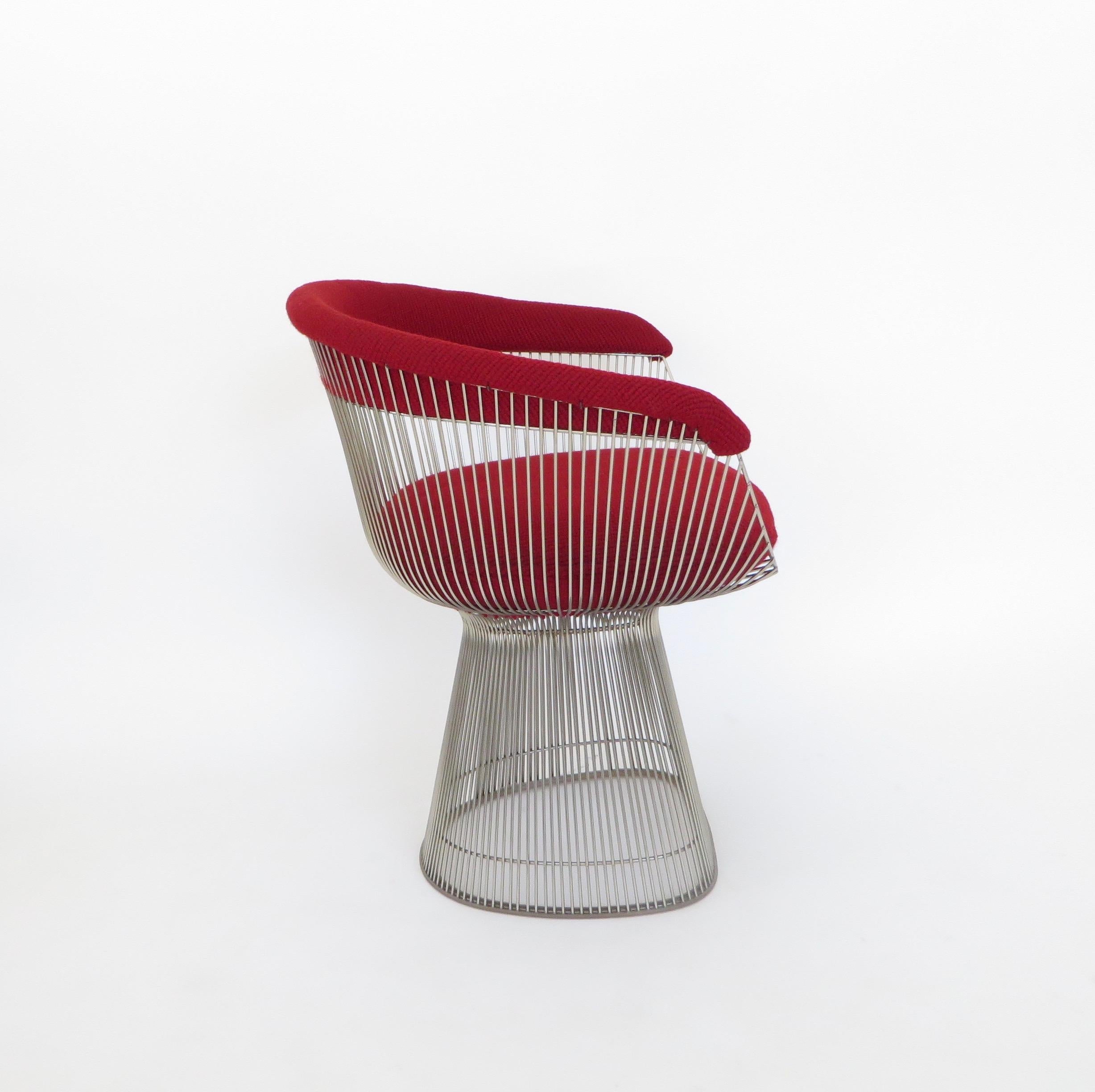  Warren Platner Set of Four Dining Chairs for Knoll International circa 1980 In Good Condition In Chicago, IL