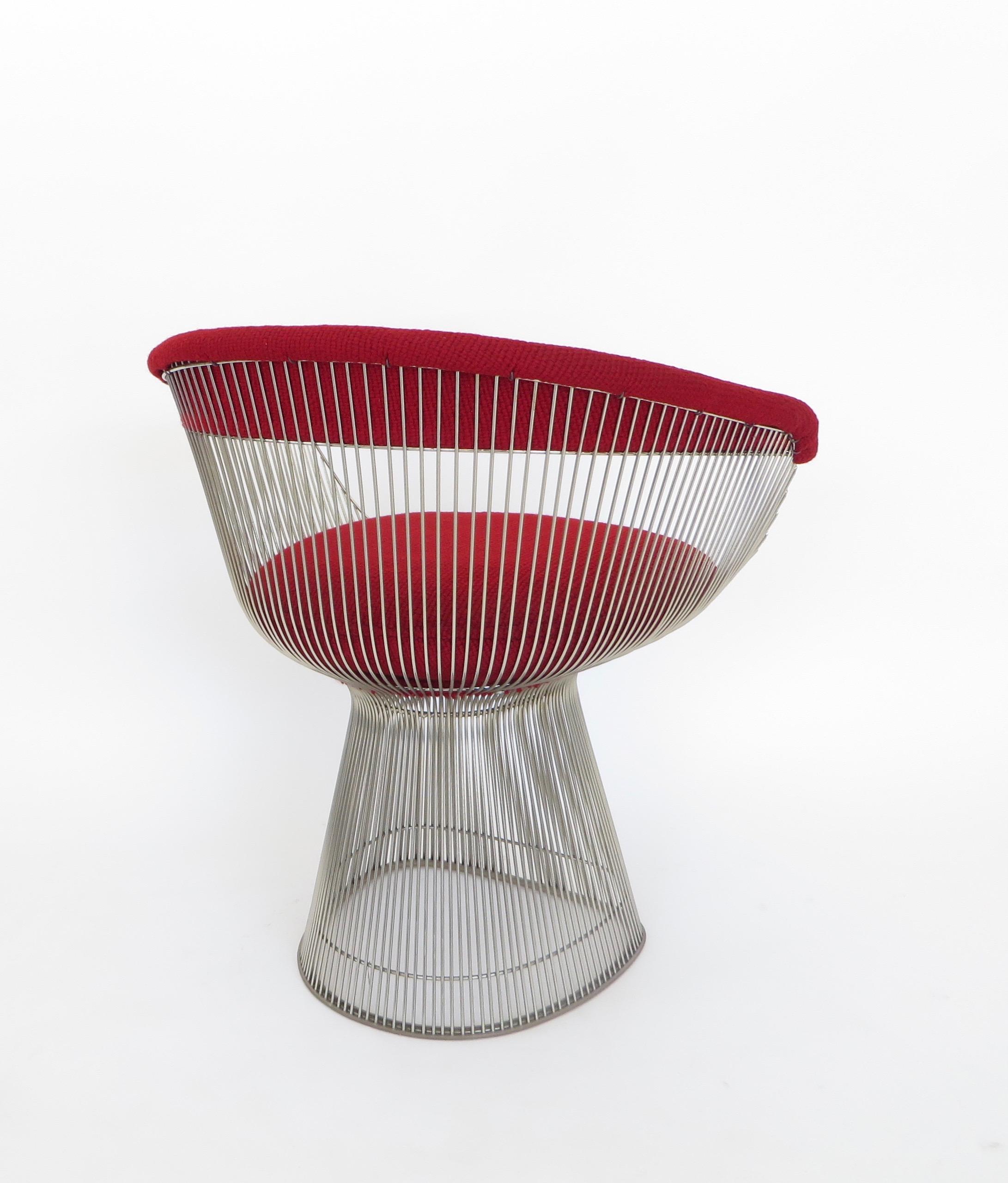 Late 20th Century  Warren Platner Set of Four Dining Chairs for Knoll International circa 1980