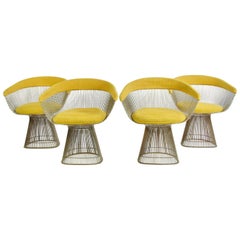 Set of Four Warren Platner Dining Chairs
