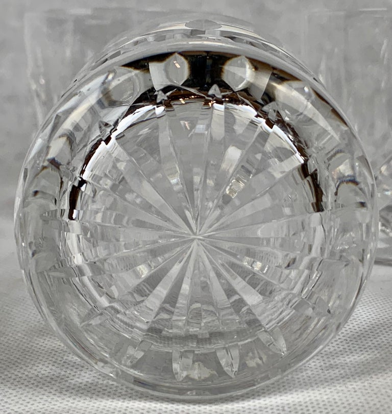 Set of Four Old Fashioned Cut Crystal Glasses by Waterford in Pattern Lismore at 1stDibs