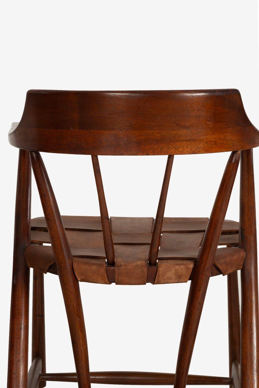 Set of Four Wharton Esherick Captains Chairs 1955 For Sale 5