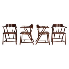 Set di quattro sedie da capitano Wharton Esherick 1955