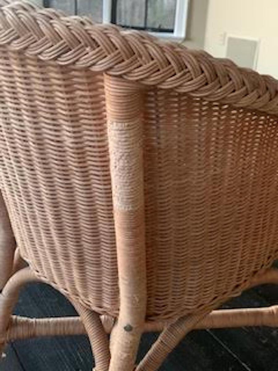 Set of Four Wicker Dining Chairs, Contemporary 6
