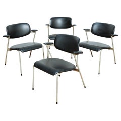 Set of Four Willy Van Der Meeren Low Chairs