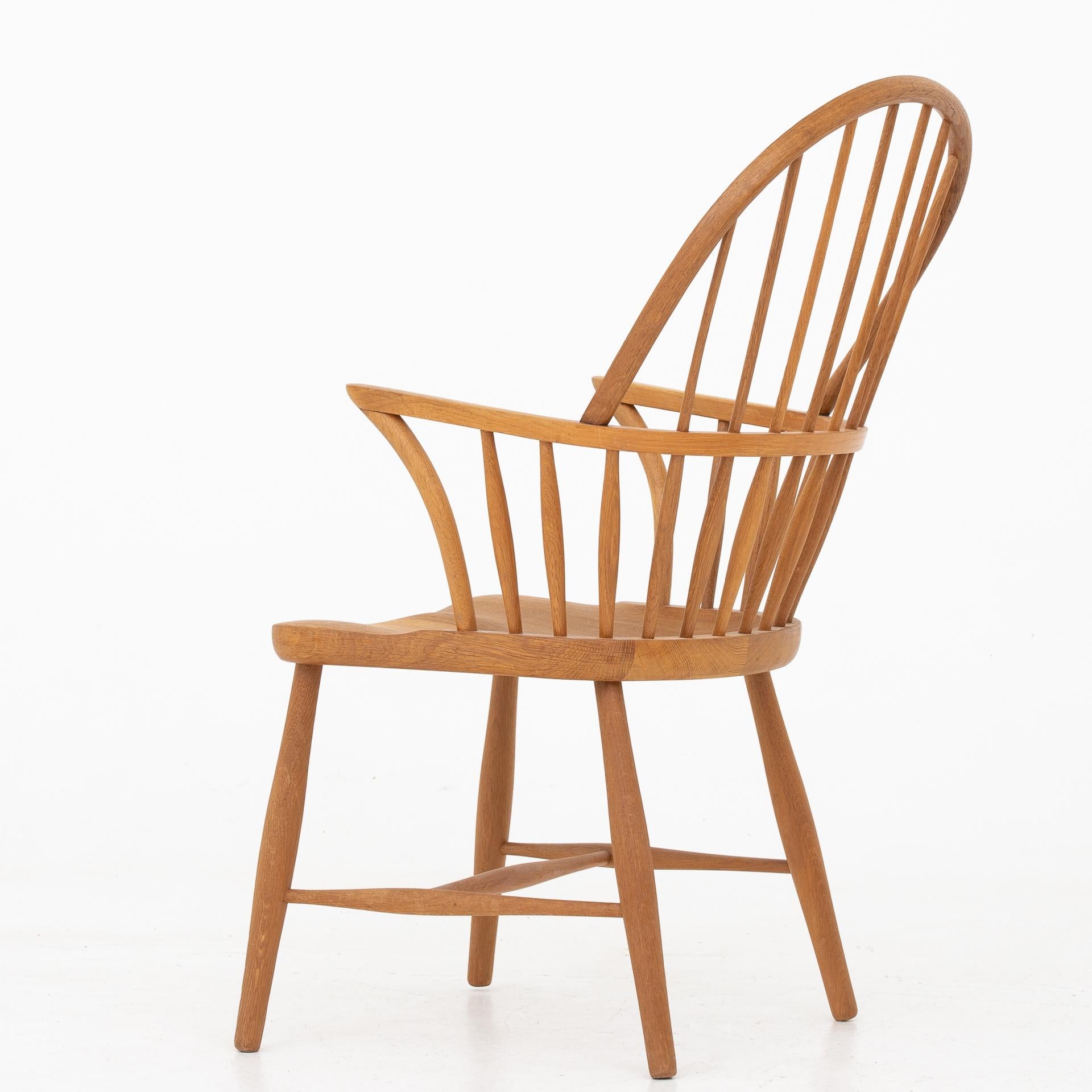 Scandinavian Modern Set of Four Windsor Chairs by Frits Henningsen