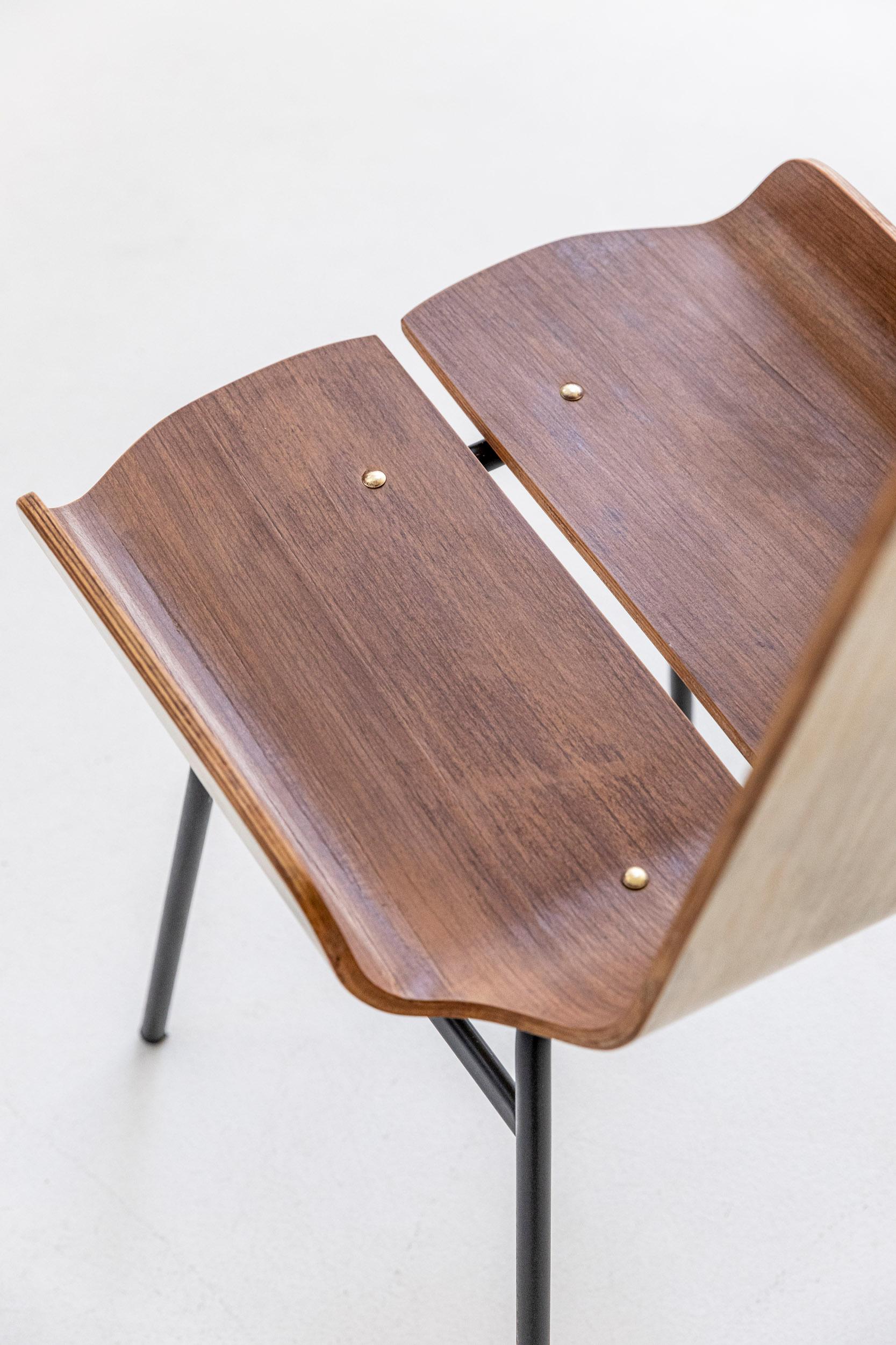 Set of Four Wooden Chairs by Carlo Ratti 11