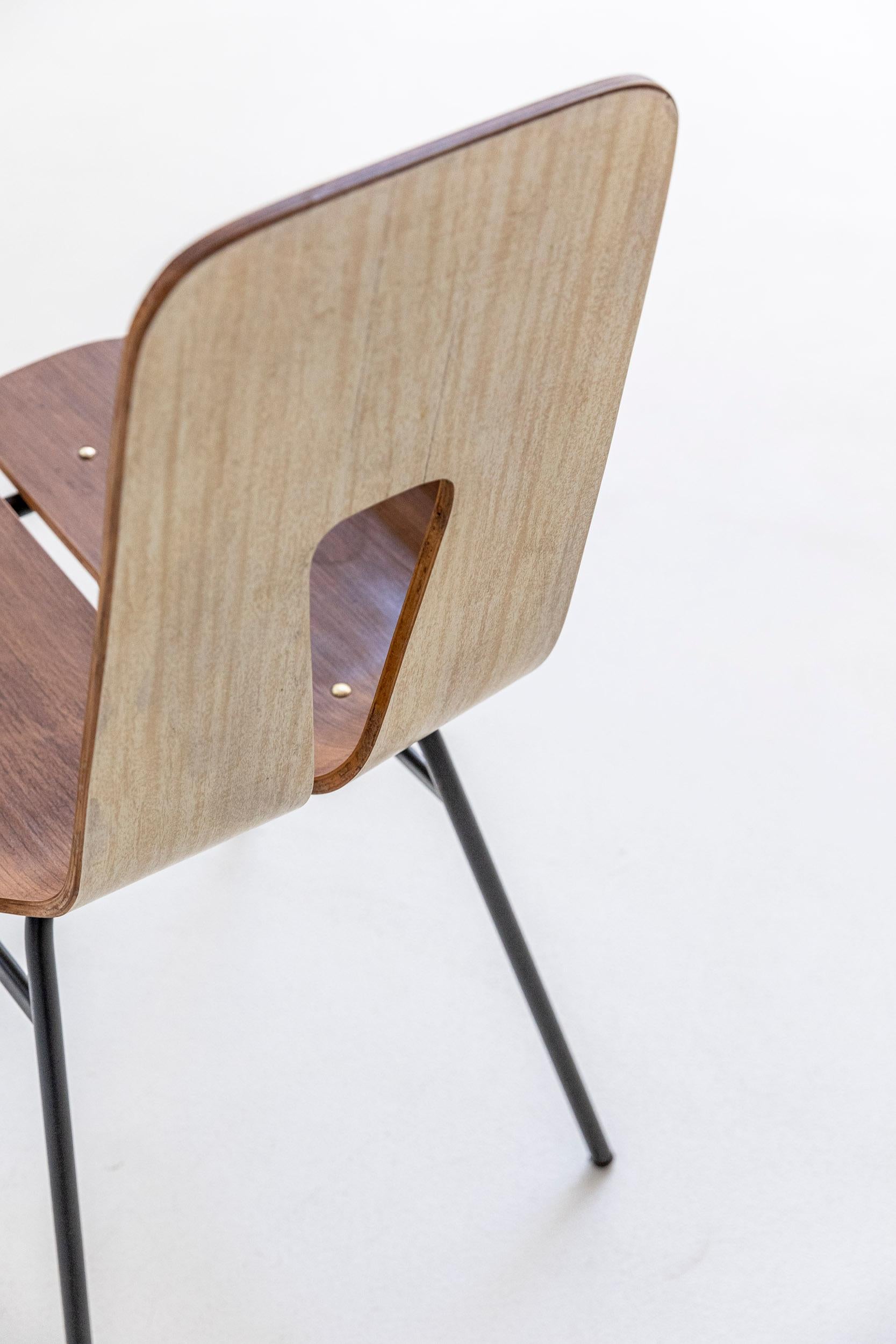 Set of Four Wooden Chairs by Carlo Ratti 12