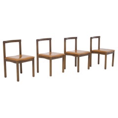 Retro Set of Four Wooden Chairs by Vittorio Introini for Sormani