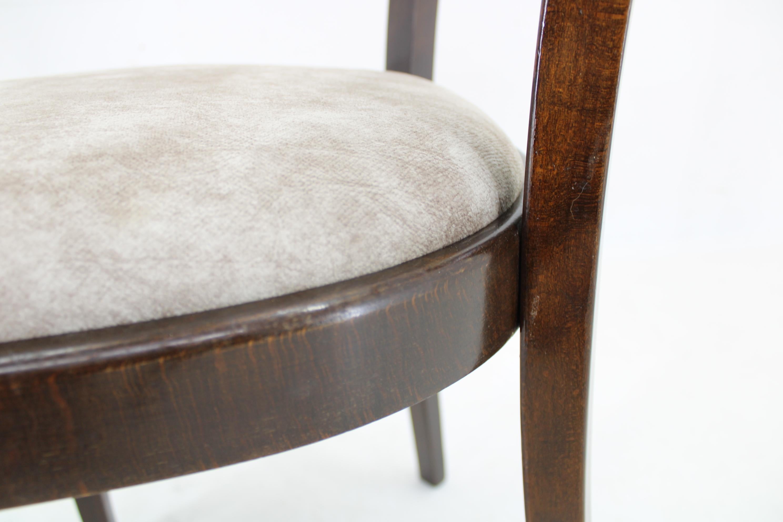 Set di quattro sedie in legno, Thonet, anni '50 in vendita 7