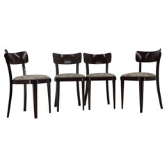 Set of Four Wooden Chairs, Thonet, 1950s