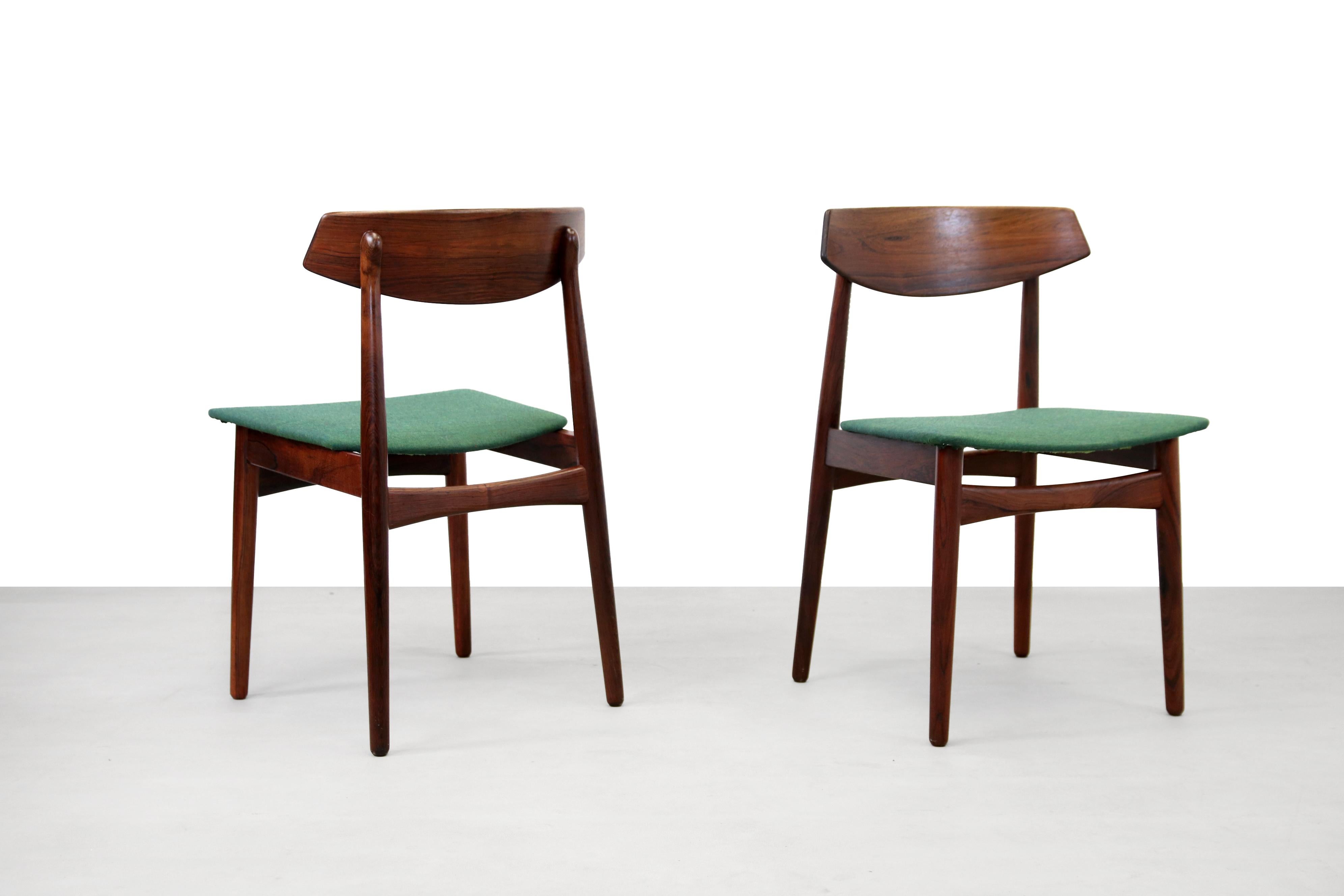 Teak Set of 4 Mid Century teak Danish Design Chairs by Skovby Mobler, Denmark 1960's