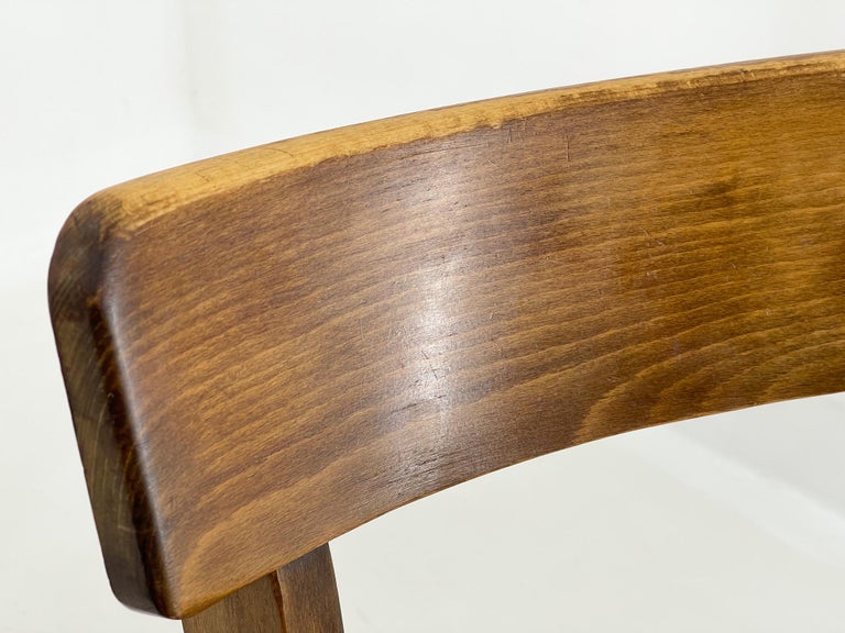 Set of Four Wooden Ton Chairs, Czechoslovakia, 1960s For Sale at 1stDibs