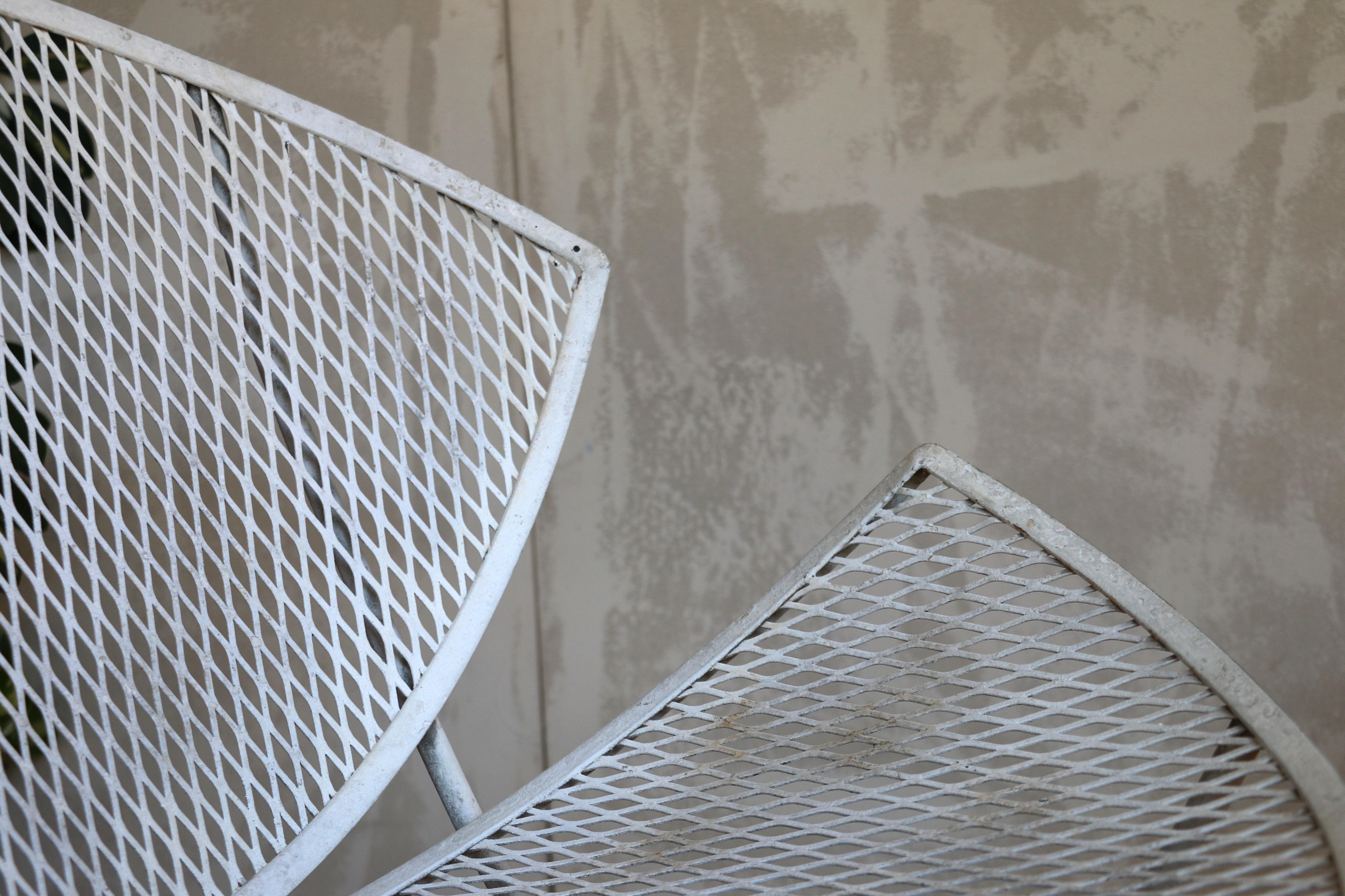 Set of Four Wrought Iron Patio Chairs by Maurizio Tempestini for Salterini For Sale 13