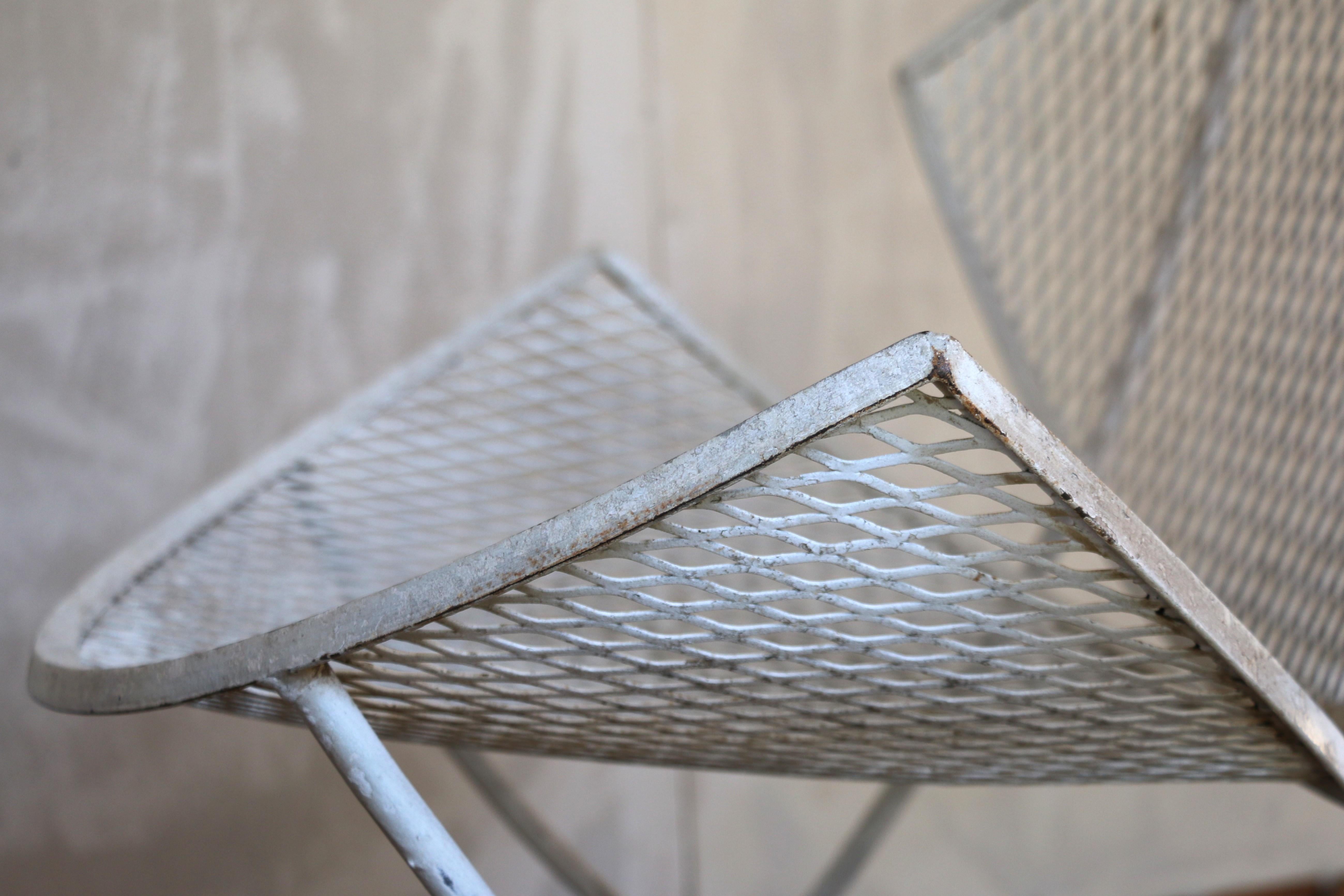 Set of Four Wrought Iron Patio Chairs by Maurizio Tempestini for Salterini For Sale 14