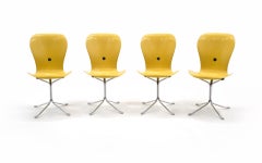 Set of Four Yellow Ion Dining Chairs by Gideon Kramer for the Space Needle