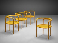 Set of Four Yellow 'Locus Solus' Chairs by Gae Aulenti