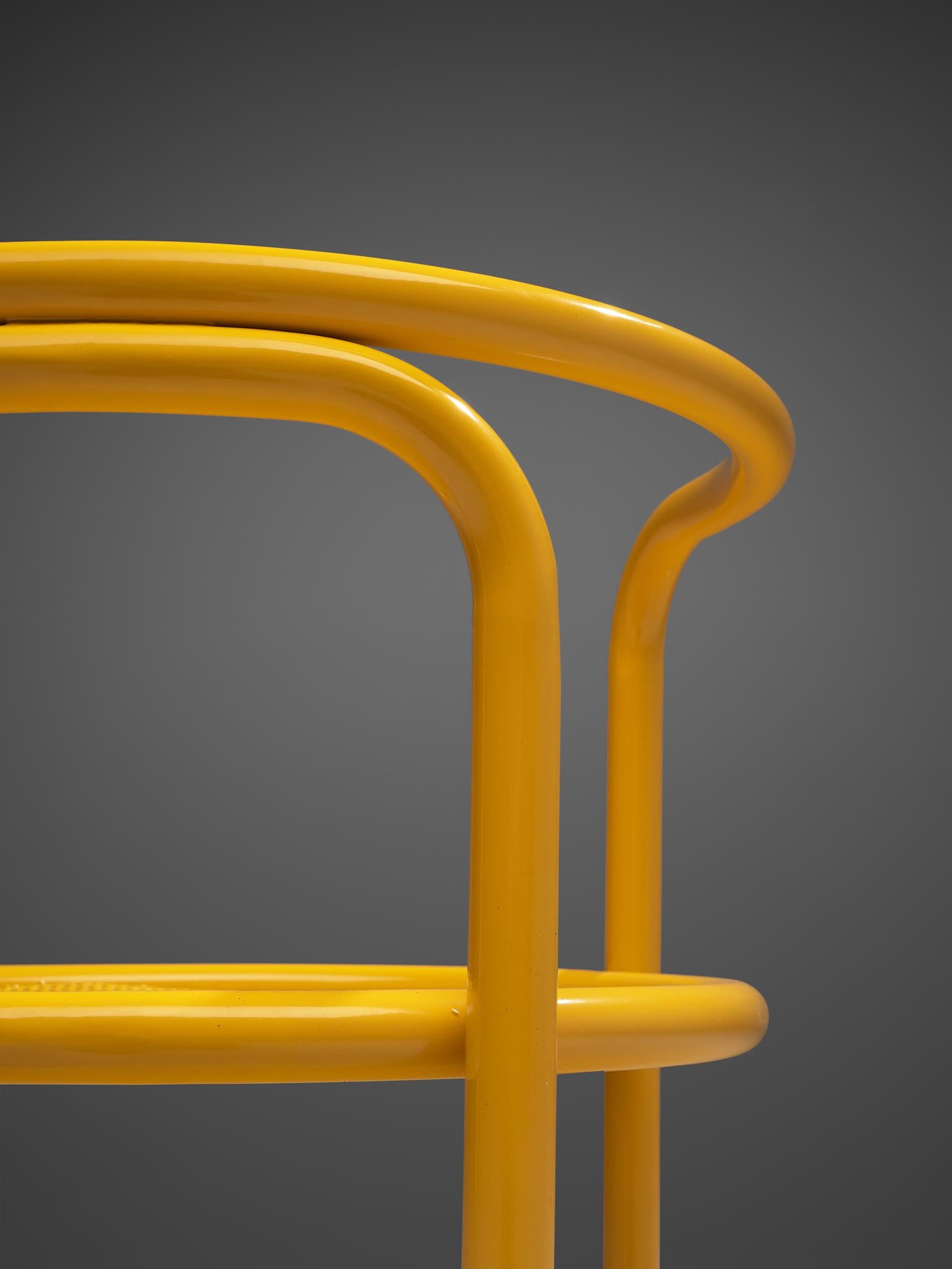 Mid-20th Century Set of Four Yellow 'Locus Solus' Chairs by Gae Aulenti