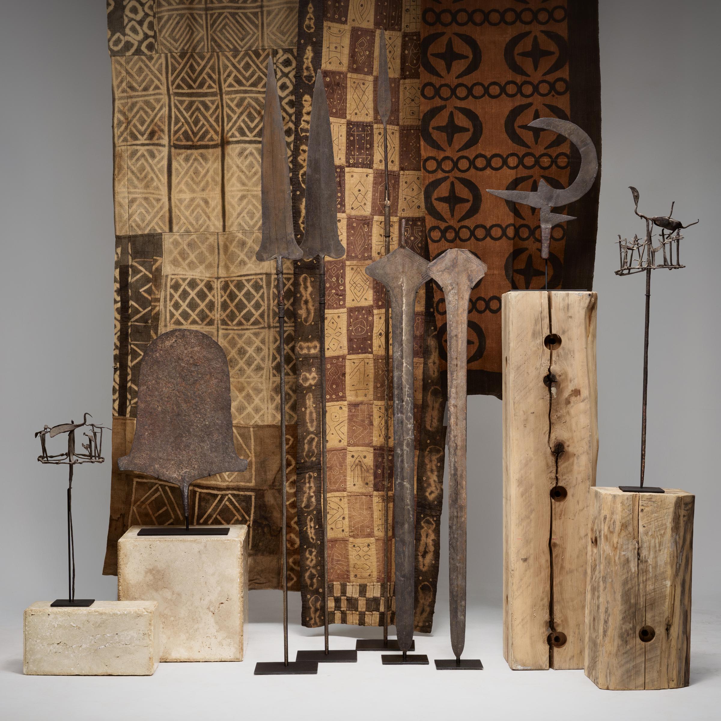 Set of Four Yoruba Osanyin Healing Staffs, c. 1900 For Sale 7