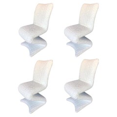 Vintage Set of Four Z Shaped Chairs