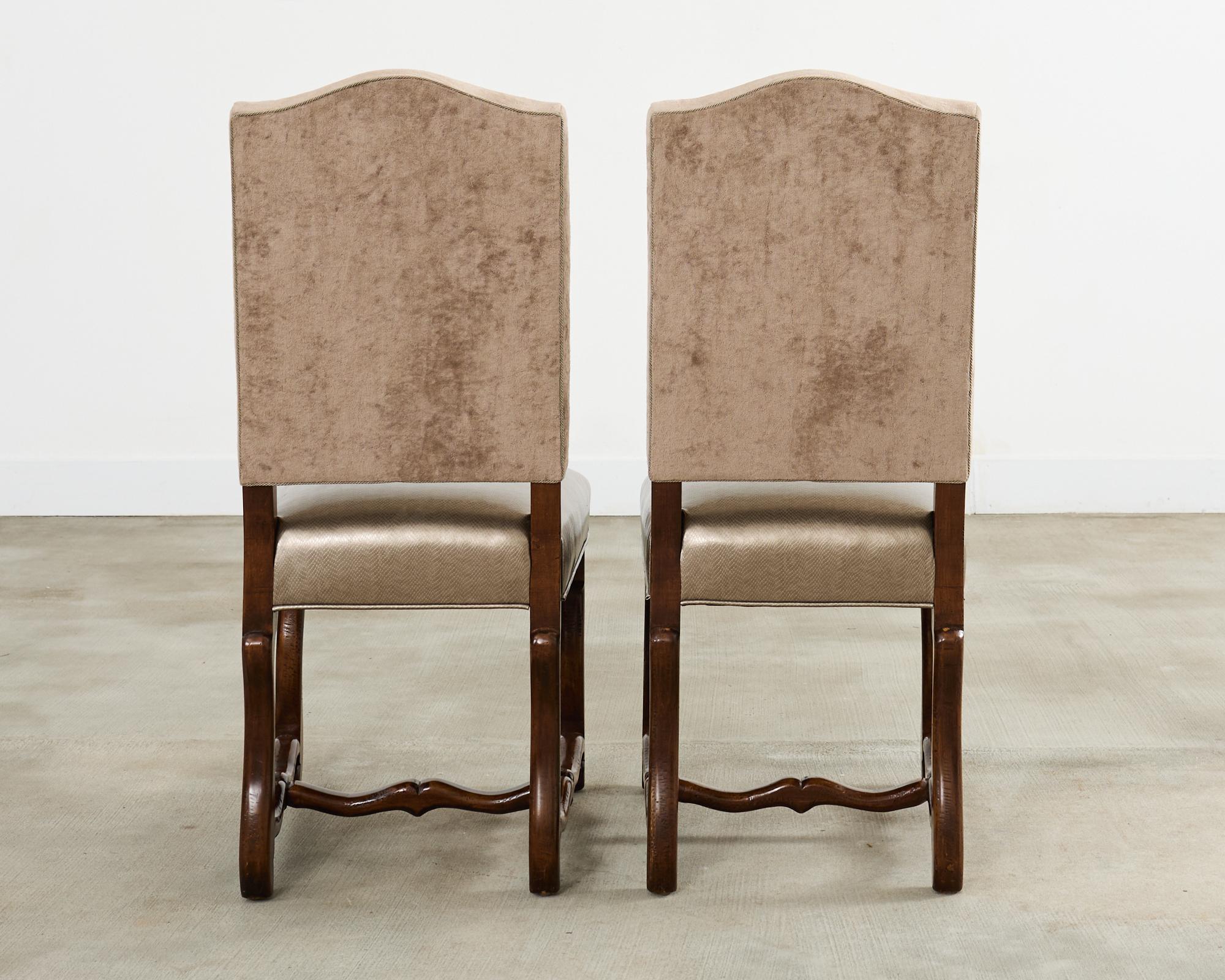 Ensemble de quatorze chaises de salle à manger Os de Mouton de style baroque en vente 11