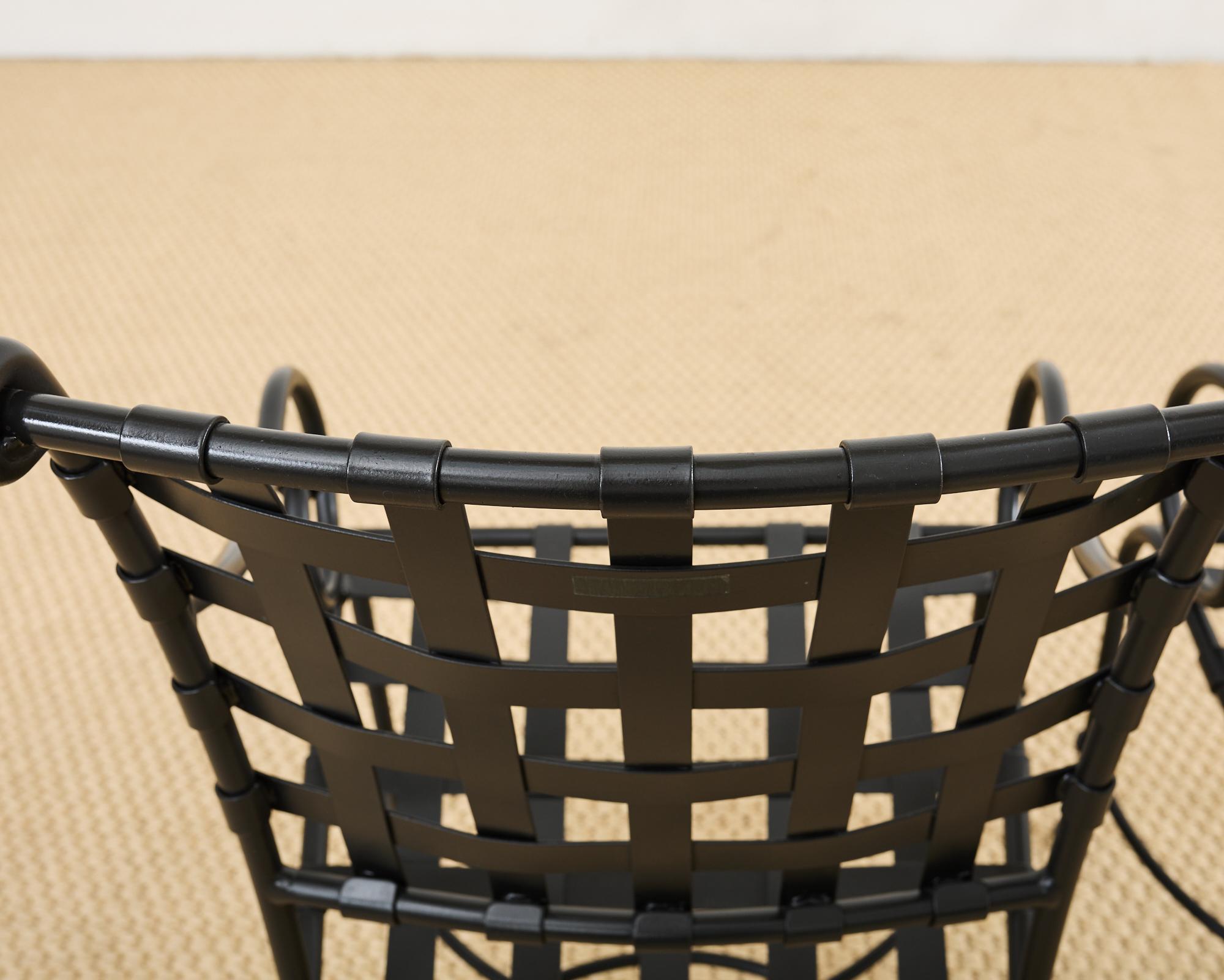Set of Fourteen Richard Frinier for Brown Jordan Florentine Armchairs For Sale 4