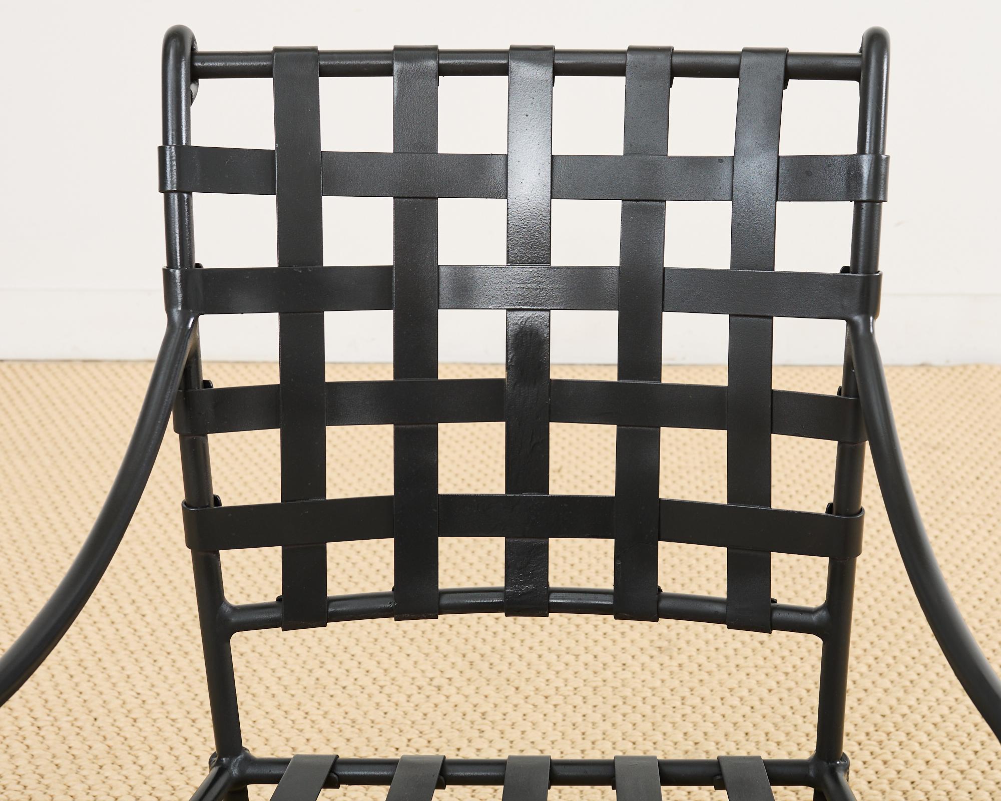Set of Fourteen Richard Frinier for Brown Jordan Florentine Armchairs For Sale 8