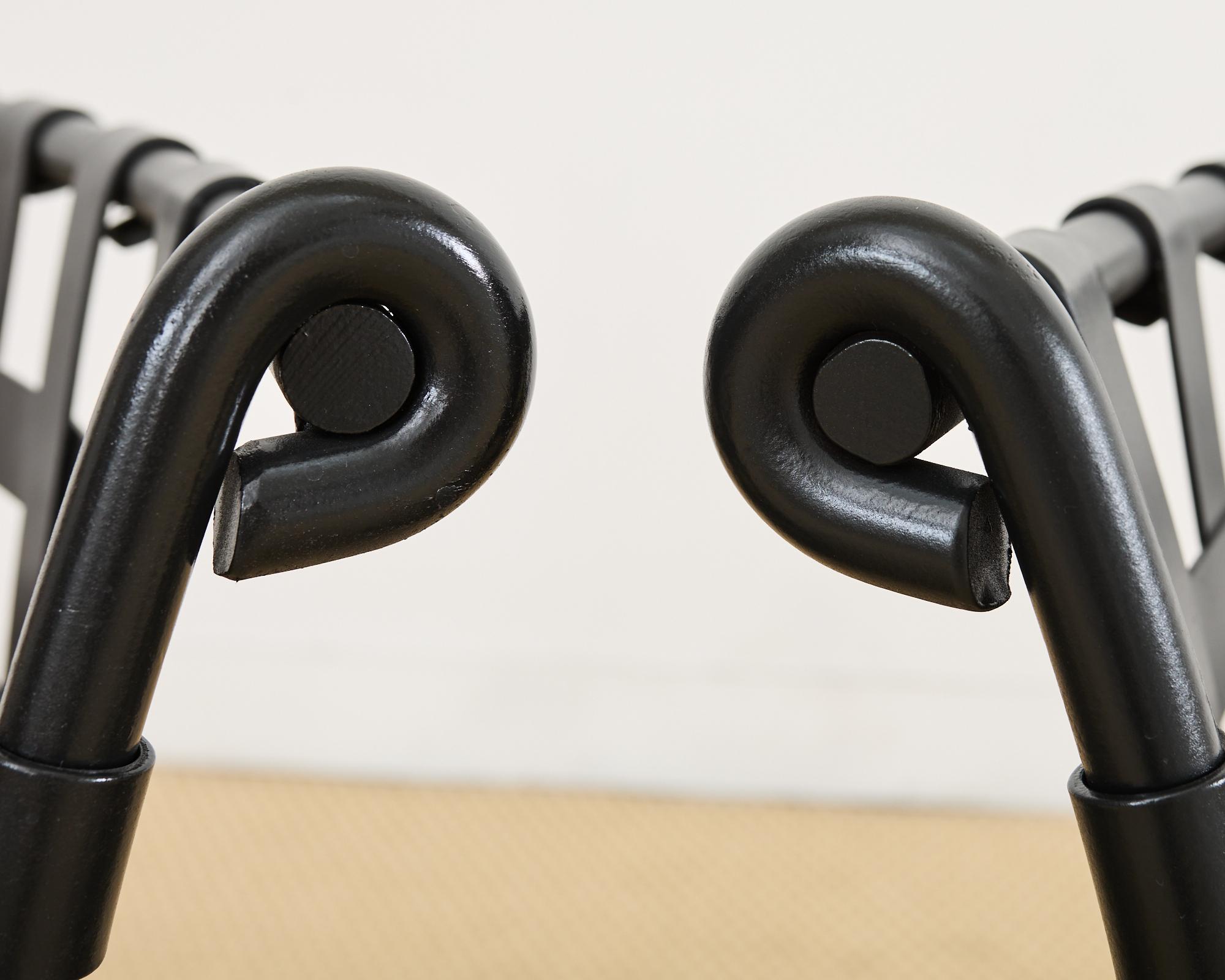 Metal Set of Fourteen Richard Frinier for Brown Jordan Florentine Armchairs For Sale