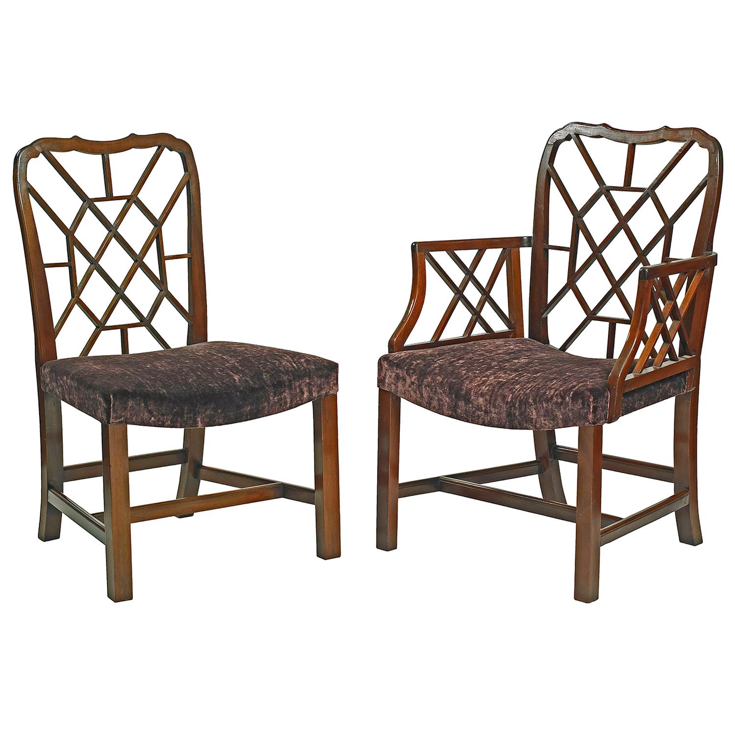 Set of Fourteen Cockpen Dining Chairs For Sale