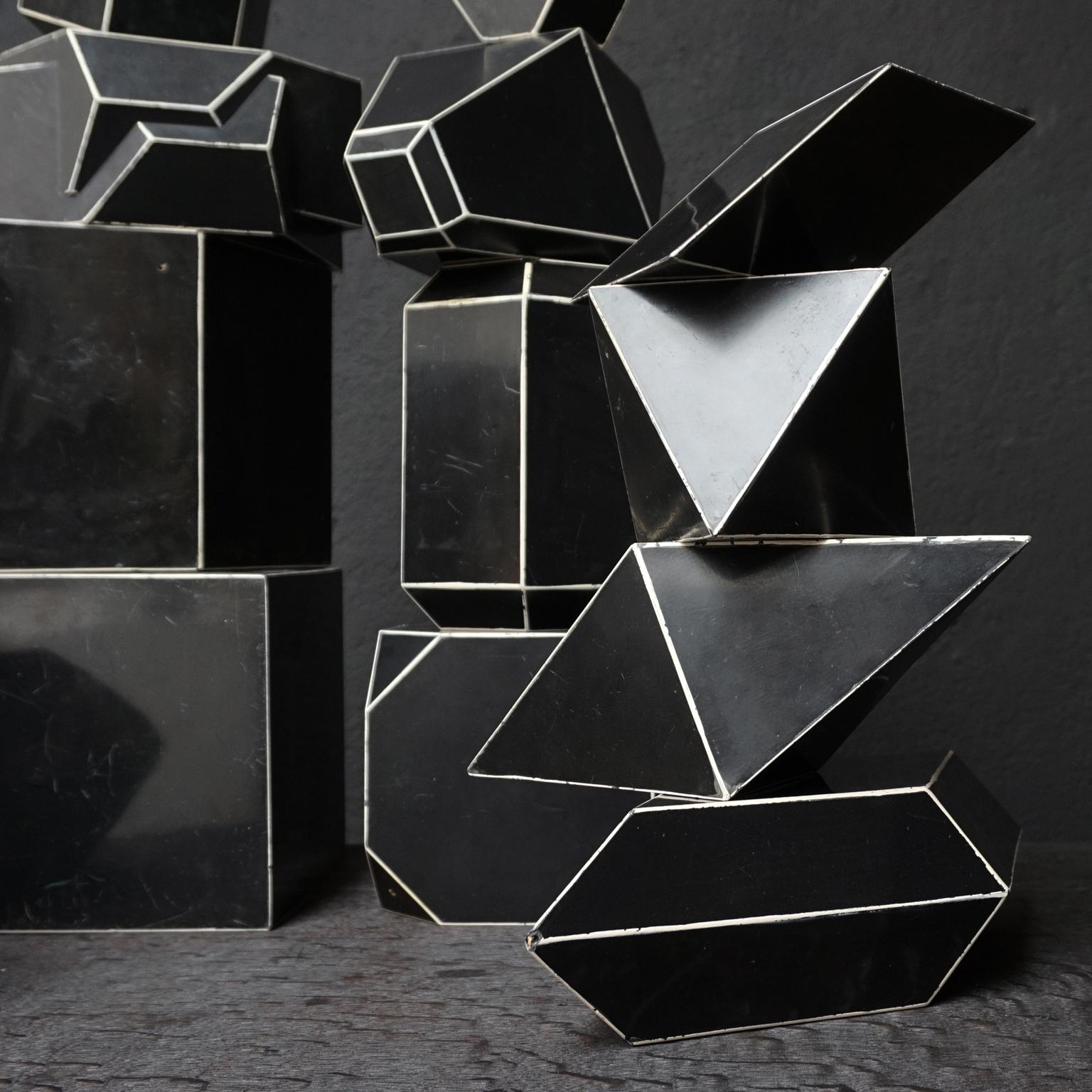 Fourteen French Geometric Bakelite Art Deco Science Classroom Crystal Models 6
