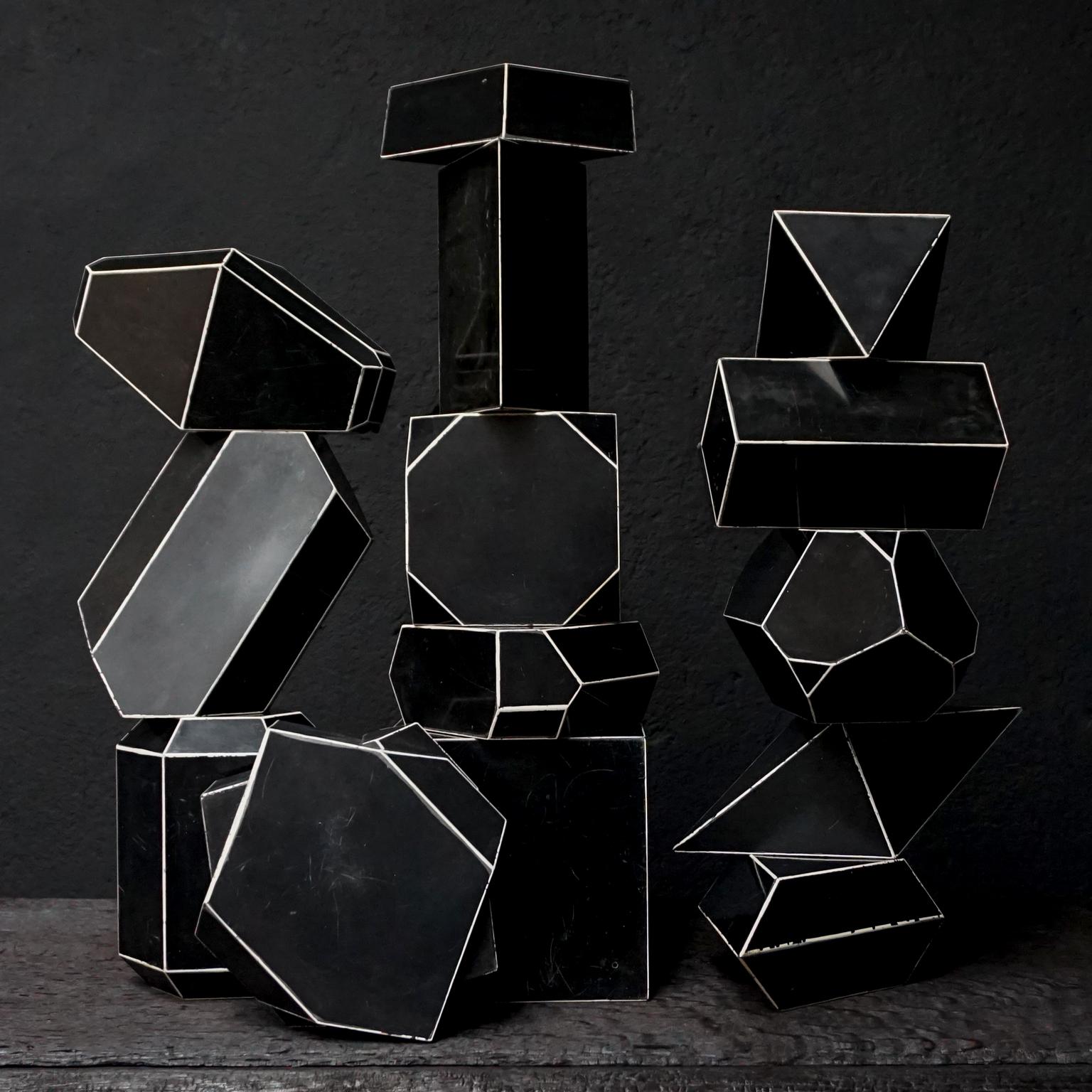 Fourteen French Geometric Bakelite Art Deco Science Classroom Crystal Models 1