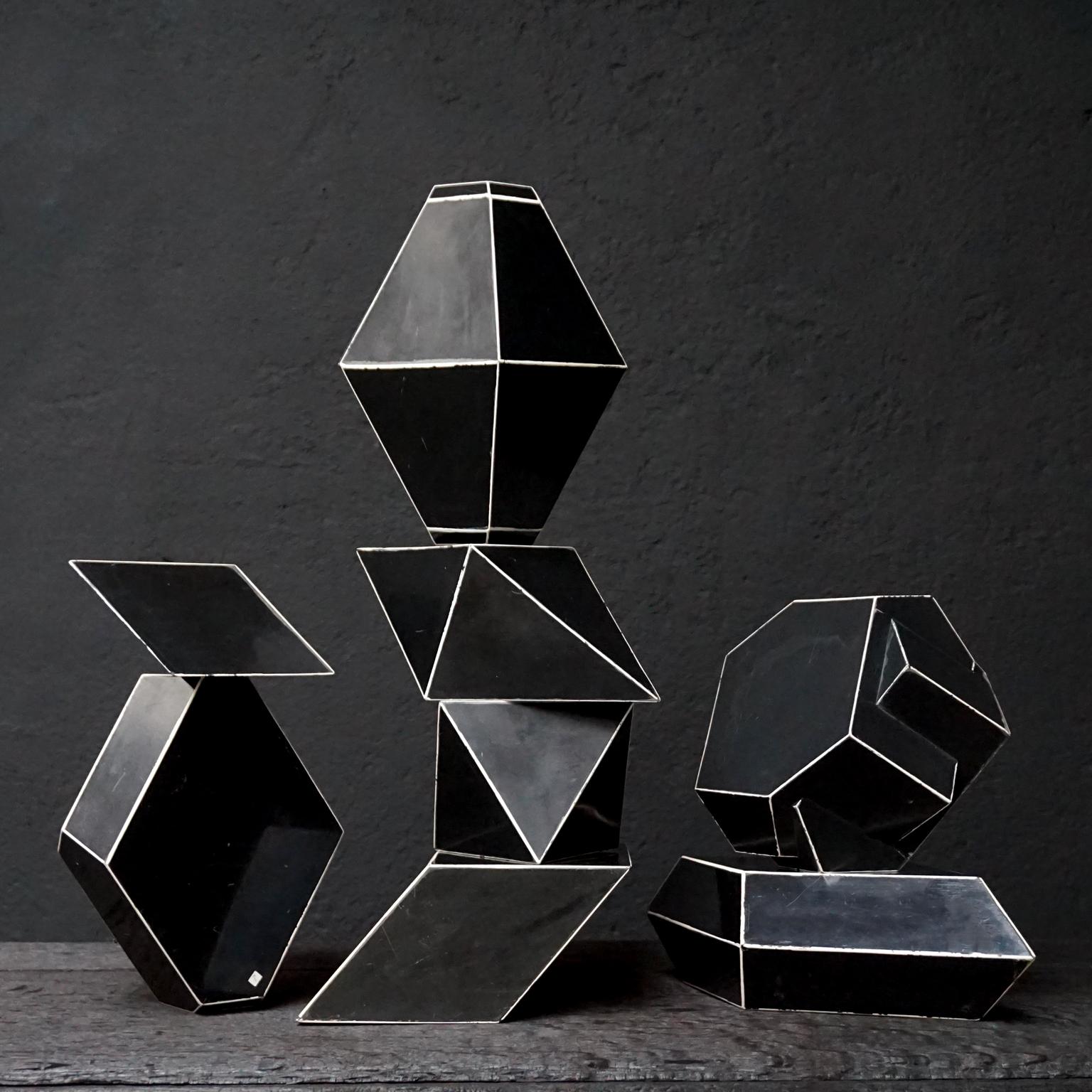 Fourteen French Geometric Bakelite Art Deco Science Classroom Crystal Models 5