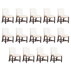 Set of Fourteen George III Mahogany Dining Chairs