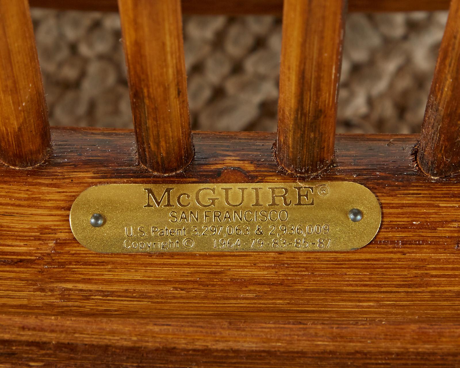 Set of Fourteen McGuire Fortuny Dining Chairs 6