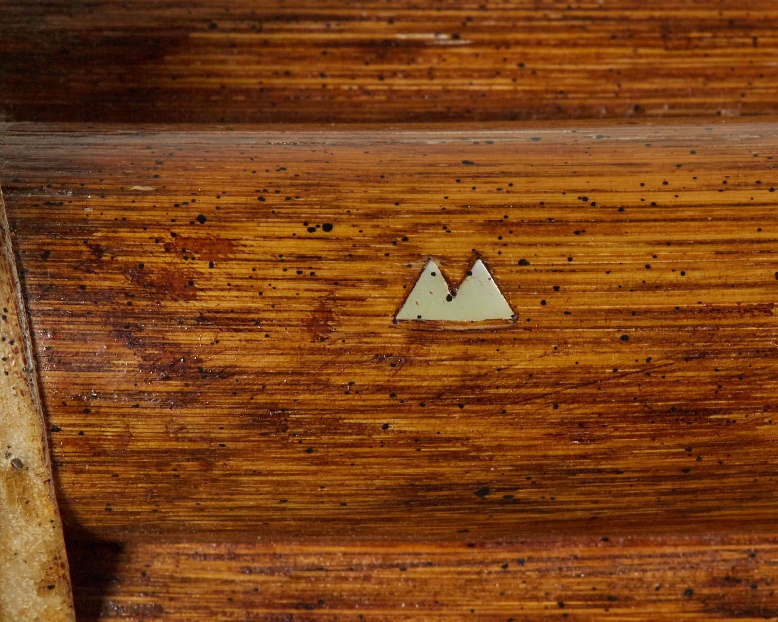 Set of Fourteen McGuire Fortuny Dining Chairs 10