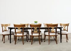 Satz von vierzehn Nancy Corzine Neoklassischen Cornell Esszimmerstühlen