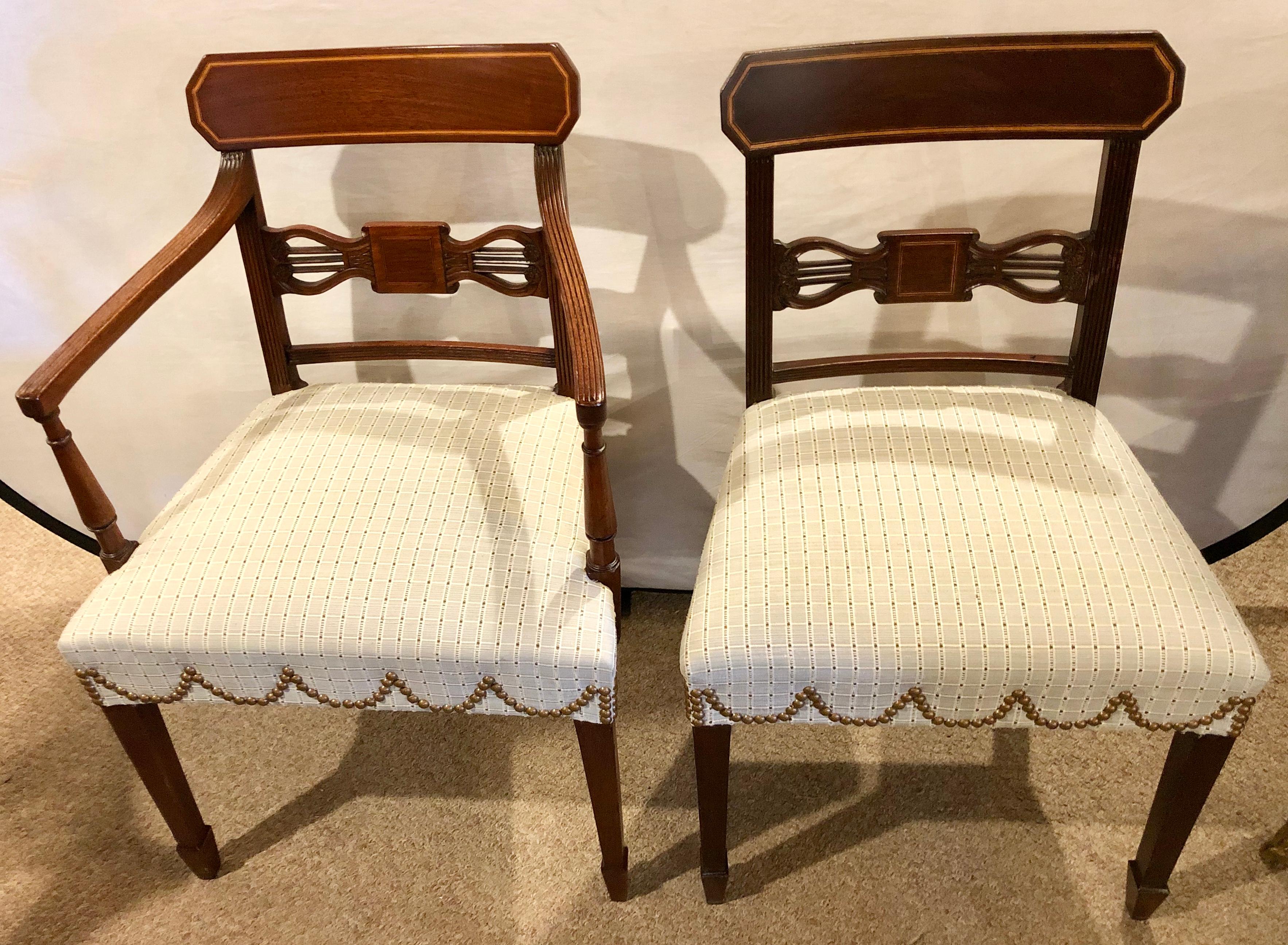 Sheraton Set of Fourteen Period Sheridan Dining Chairs
