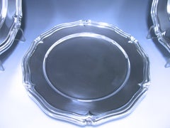 Set of Fourteen, Silver 950 Pure, Underplates by Uyeda, Kichigoro 植田 吉五郎