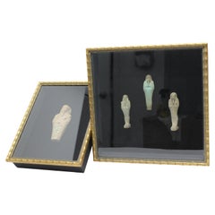 Set of Framed Egyptian Ushabti Figures