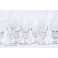 Set of French 19th Century Absinthe Glasses