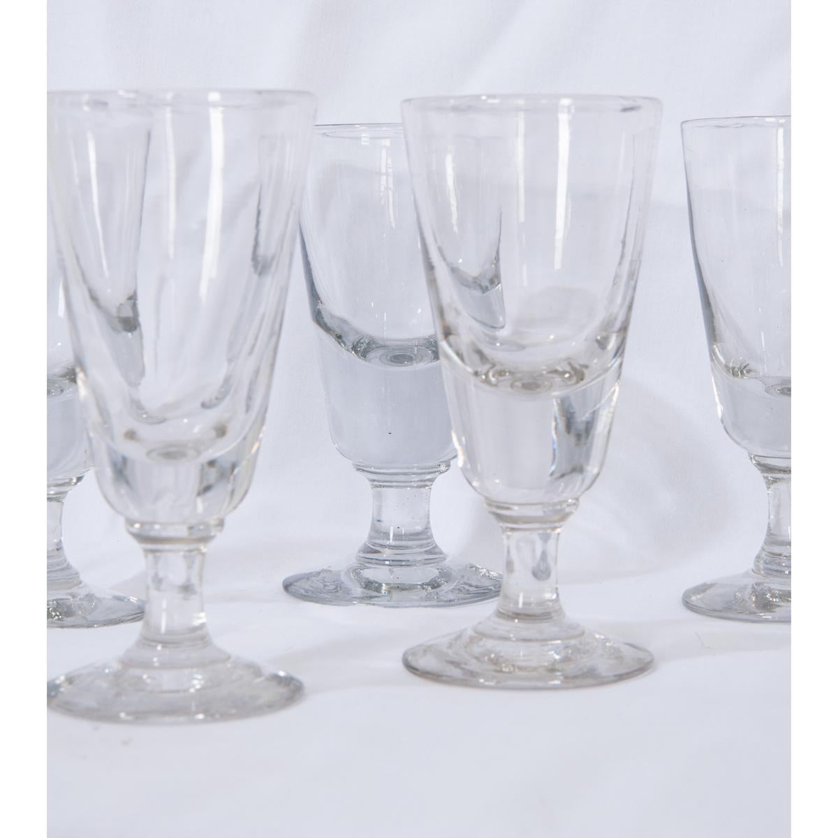 Set of French 19th Century Absinthe Glasses 2