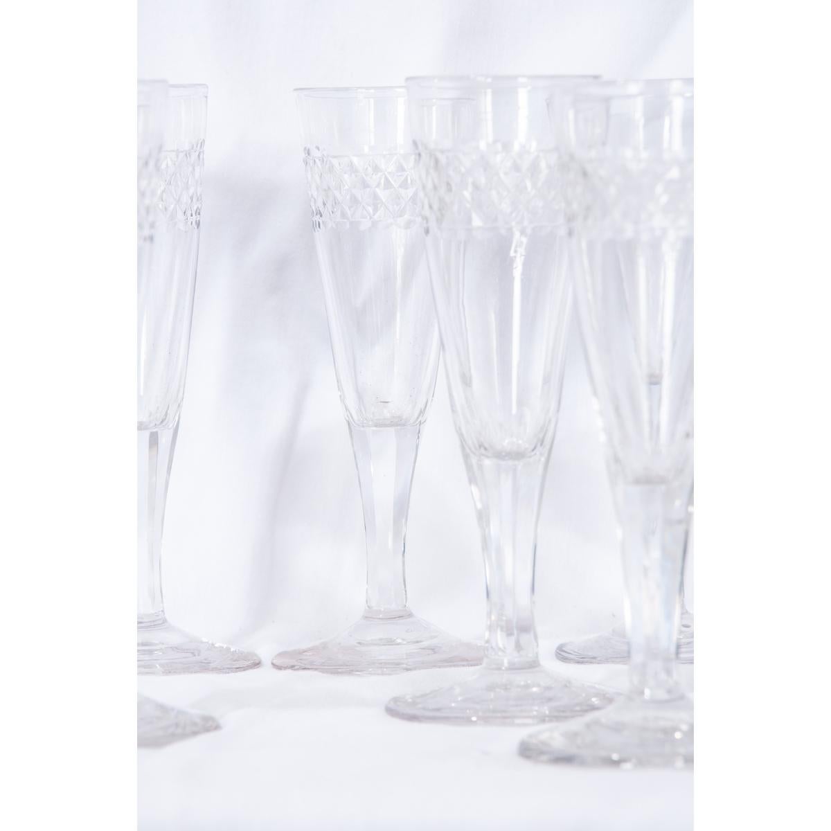 french crystal champagne flutes