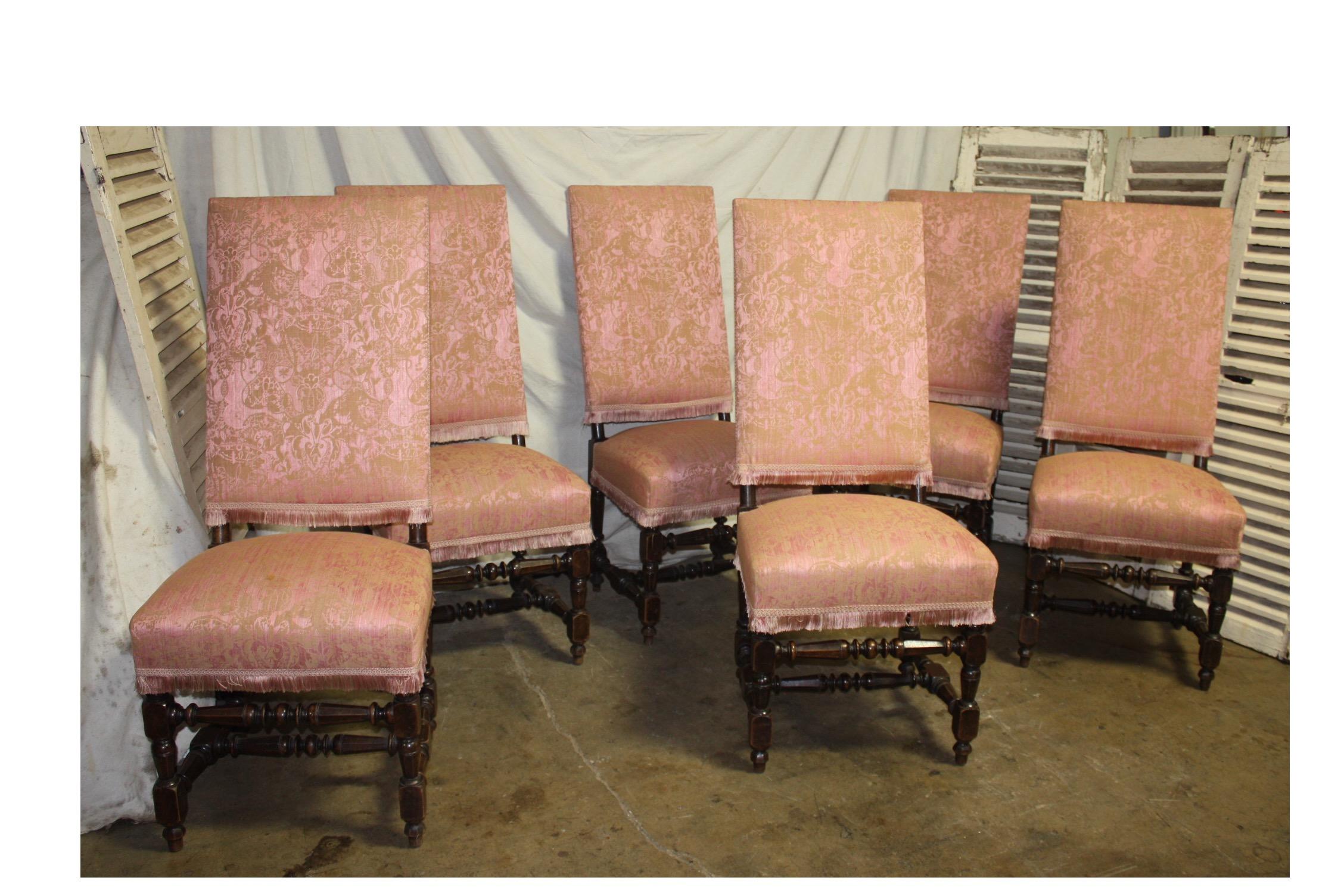 Louis XIII Set of French 19th Century Dining Room Chairs