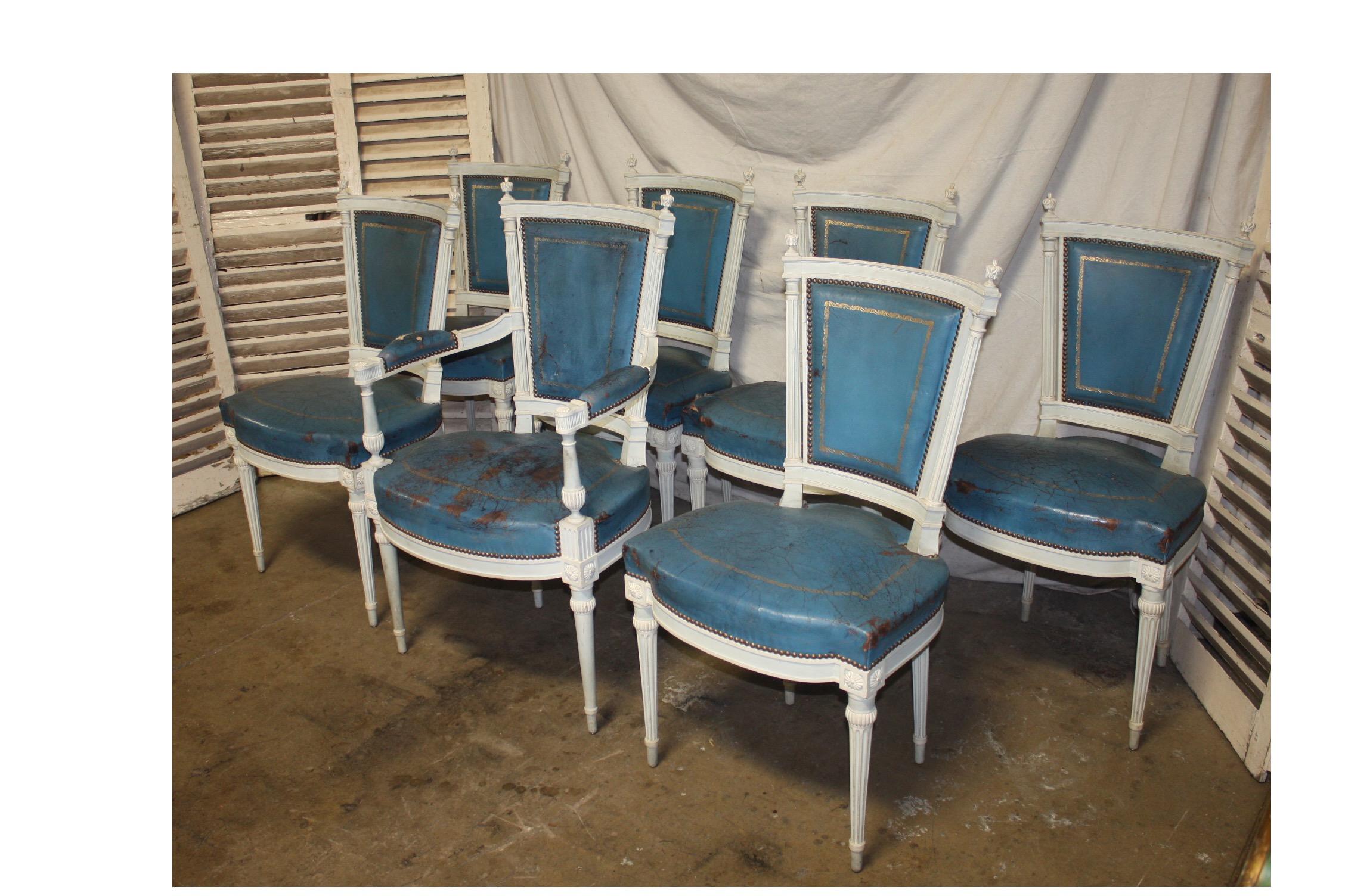 Set of French 19th Century Dining Room Chairs (Französisch)