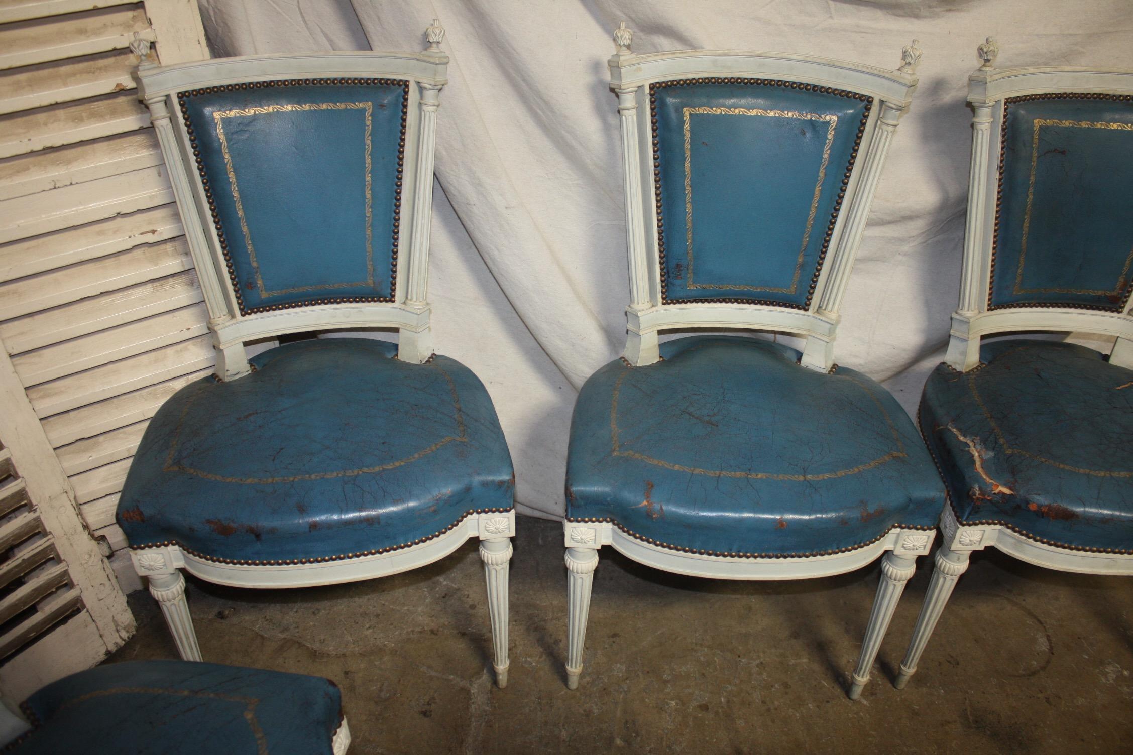 Set of French 19th Century Dining Room Chairs (Holz)