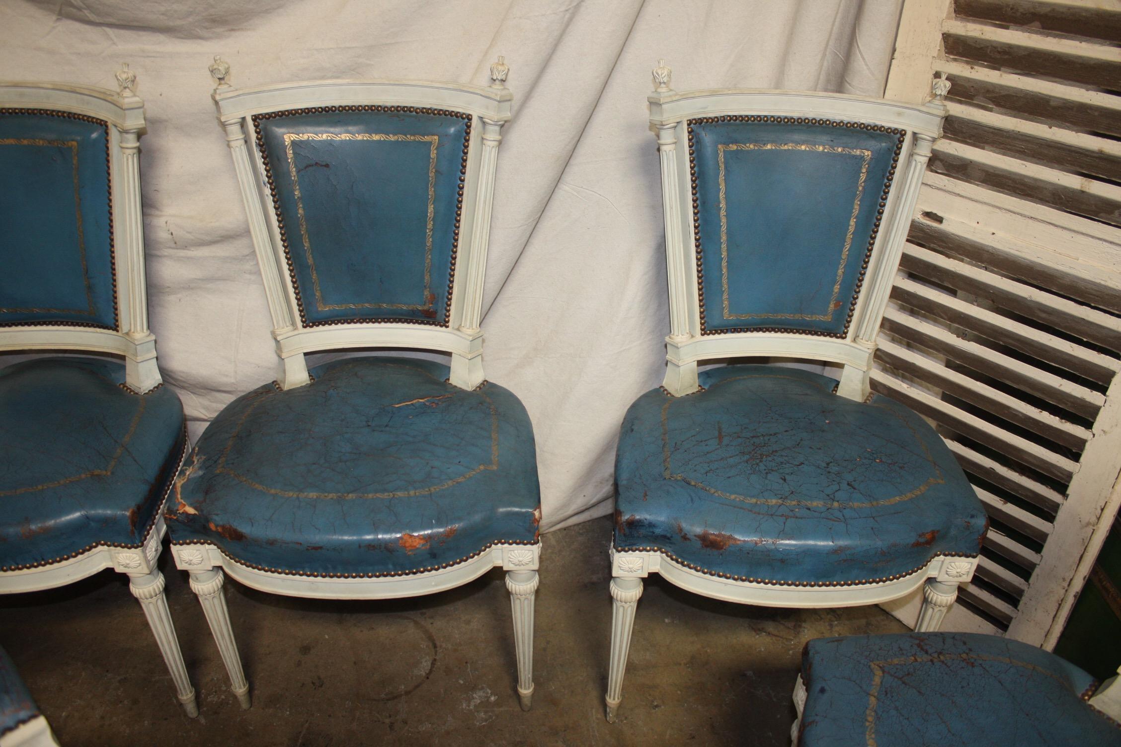 Set of French 19th Century Dining Room Chairs 3