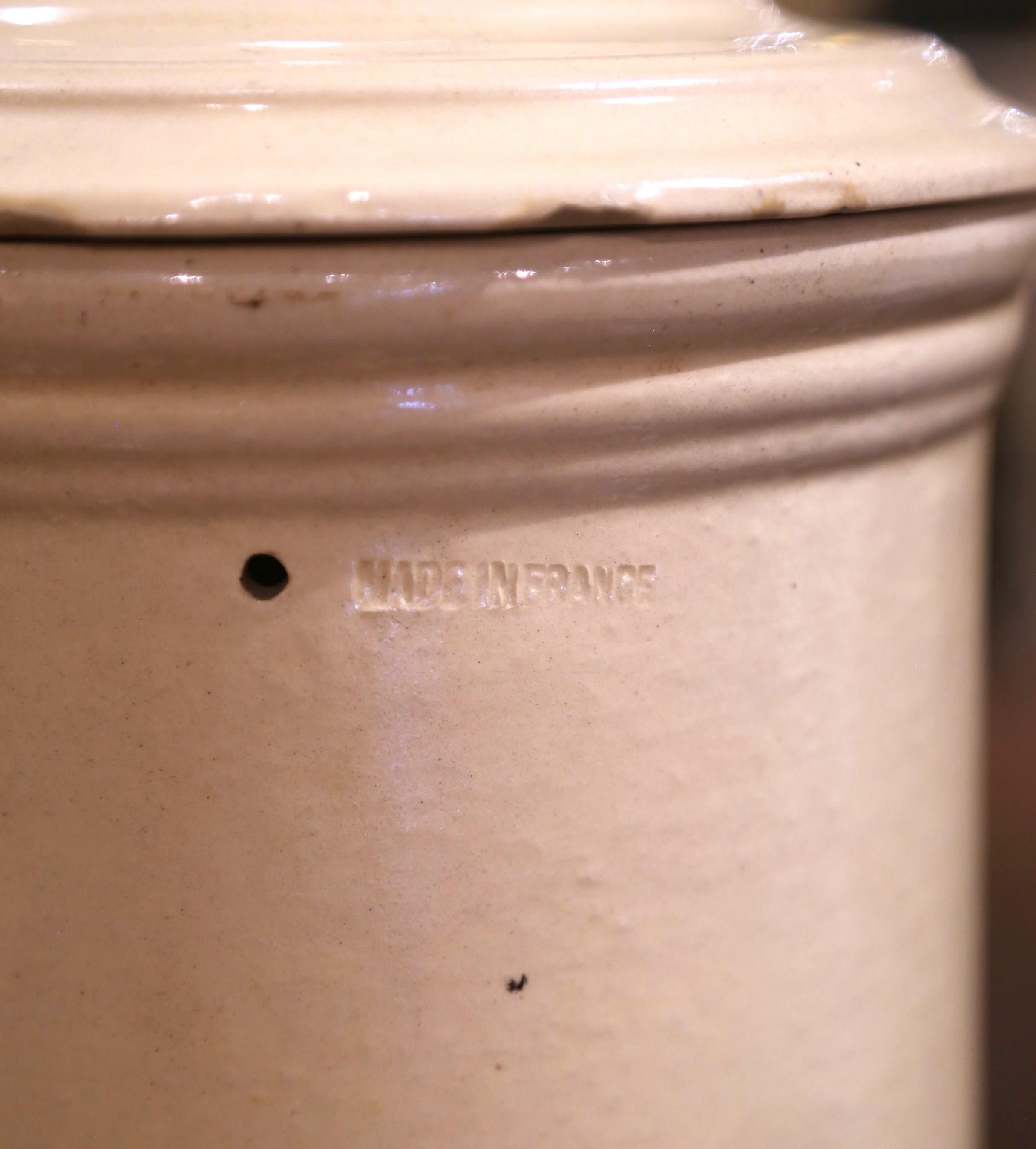 Set of French Apothecary Pasteur Water Filters in Cream Glaze, 19th Century For Sale 8